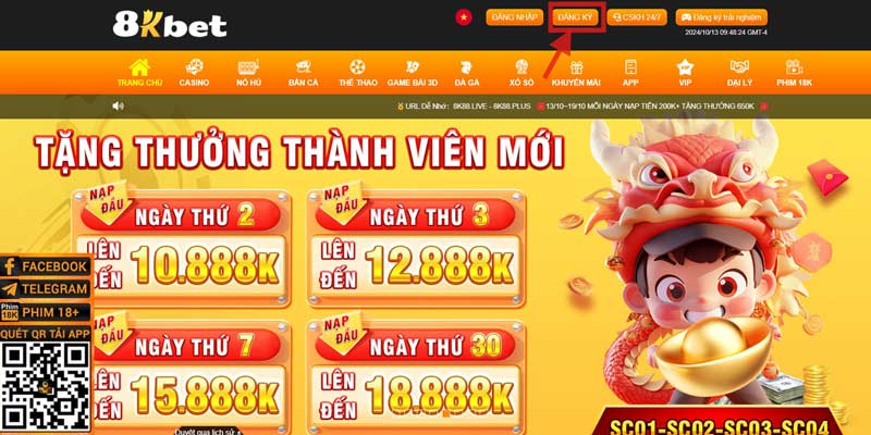 Hướng Dẫn Đăng Ký 8kbet Nhanh, Gọn Chỉ Trong 1 Phút
